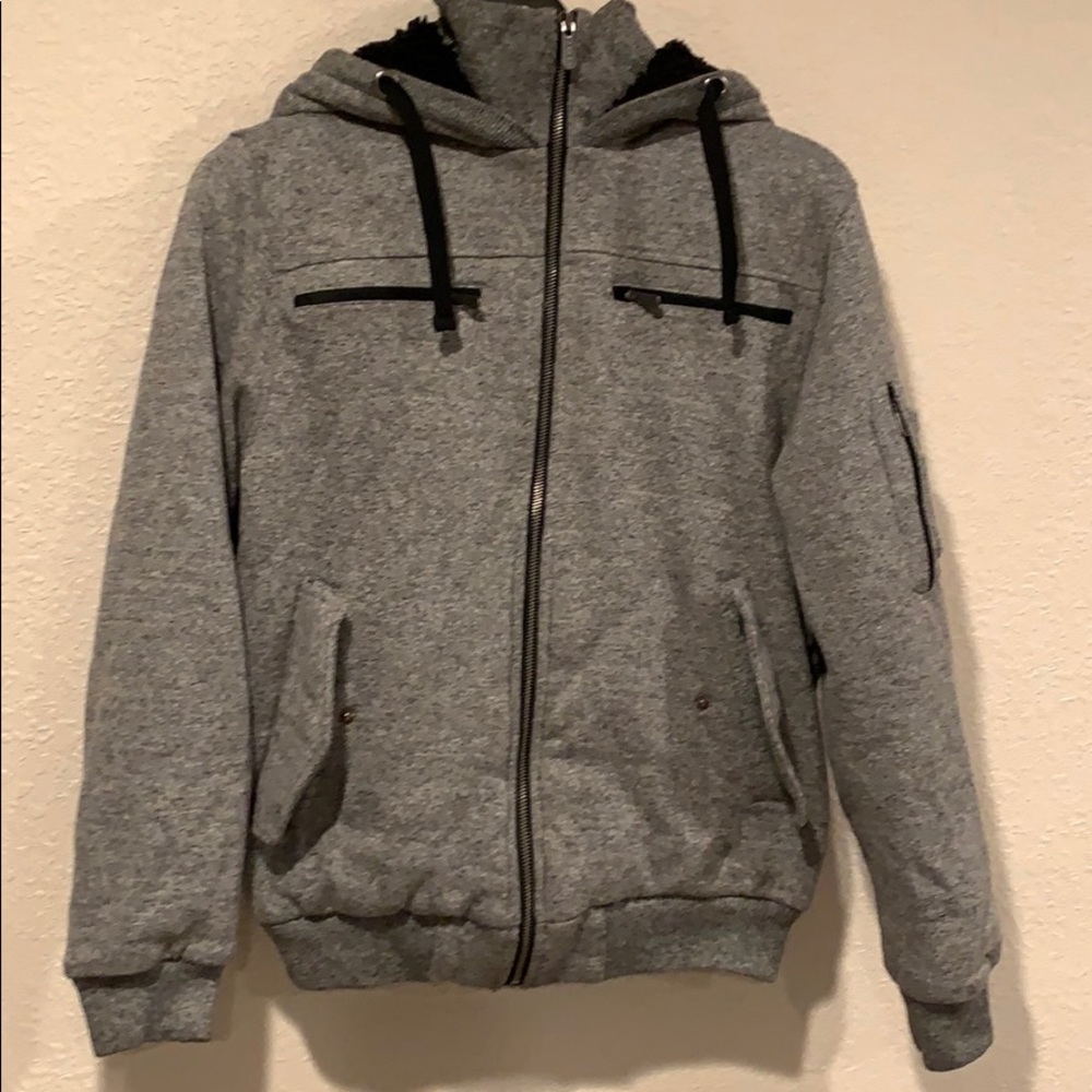 Men’s heavyweight hooded sweatshirt/jacket